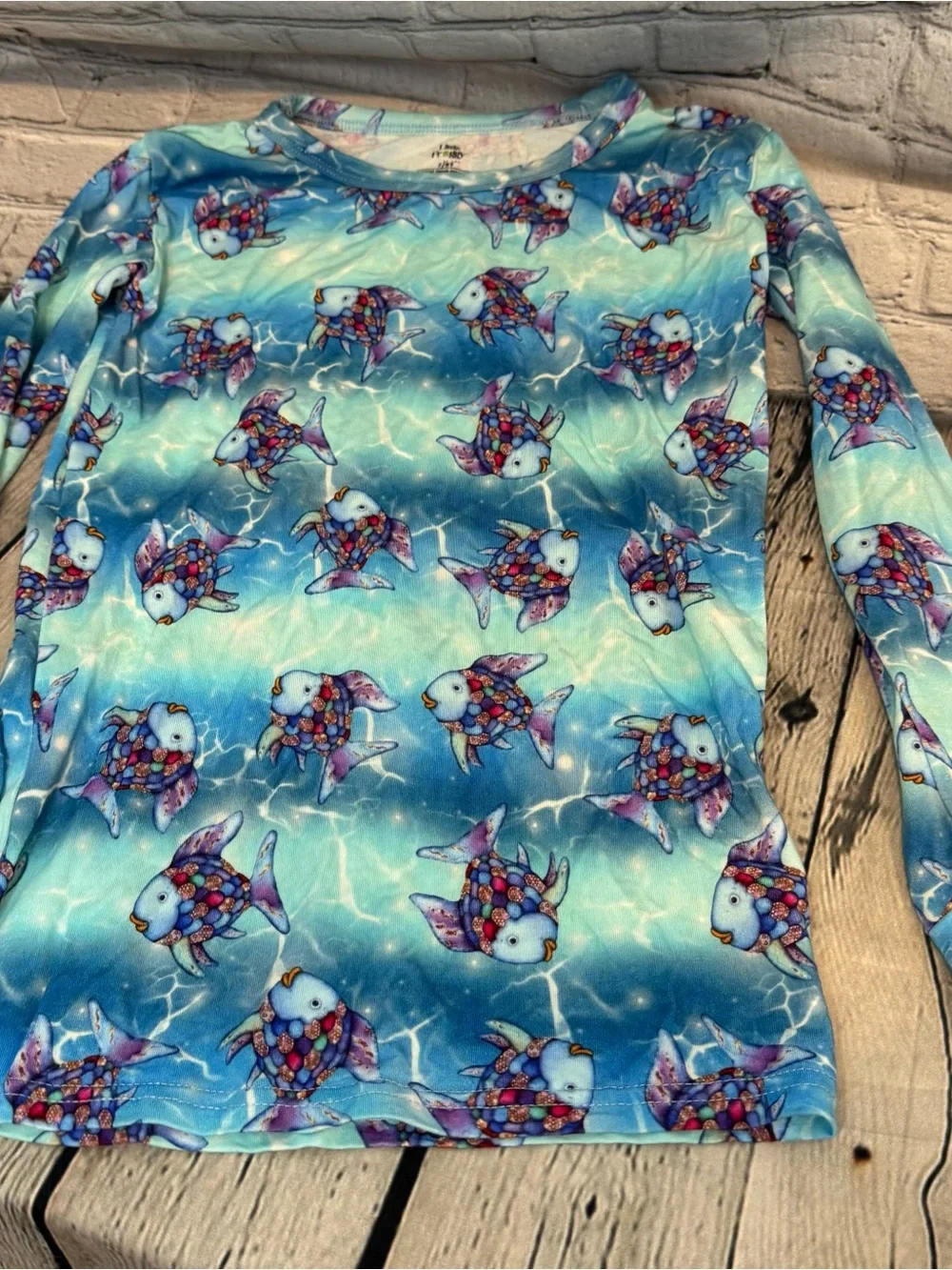 Little Froggy Rainbow Fish Bamboo Pajama Set